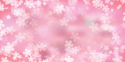 桜　和紙　模様　背景　