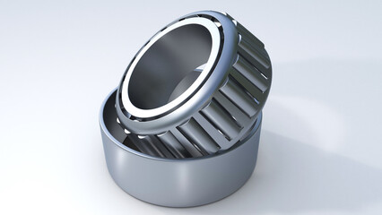cylindrical bearing 3D render