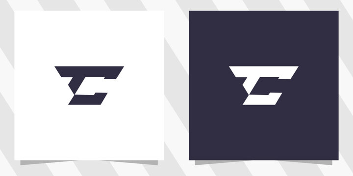letter tc ct logo design