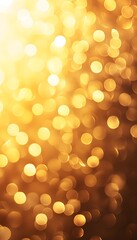 Obraz premium Shimmering golden bokeh creates an ethereal and dreamy background