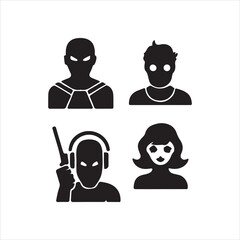 set of people icons
