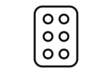 錠剤のシートのアイコン