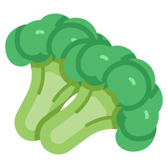 broccoli vector icon. Vegetable icon flat style. perfect use for logo, presentation, website, and more. modern icon design color style