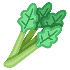 celery vector icon. Vegetable icon flat style. perfect use for logo, presentation, website, and more. modern icon design color style
