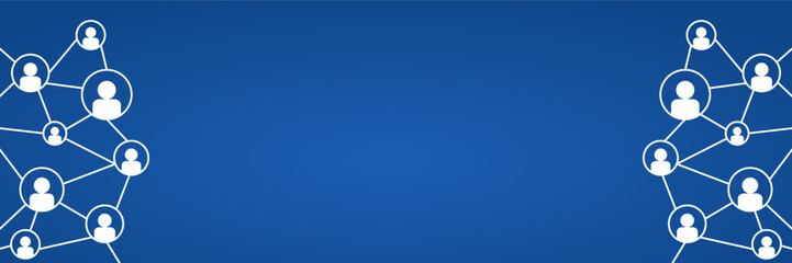 blue background business theme free copyspace area, with global network icons. suitable for your design project