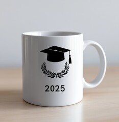 Celebrate Graduation 2025: Sip Success with a Stylish Cap & Laurel Mug!