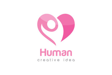Creative People Care Logo Design Template