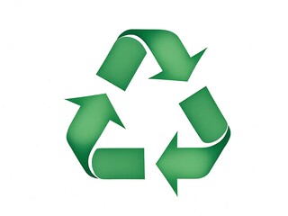 Obraz premium Eco Friendly Green Arrows Recycling Symbol Circular Flow Representing Sustainable Future