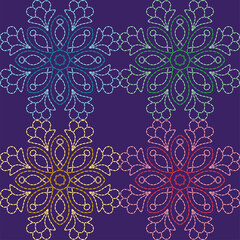  stitch embroidery fabric pattern needlework seamless geometric abstract culture decorative hand drawn tribal asian template printed colorful line artwork black background quilt wallpaper 