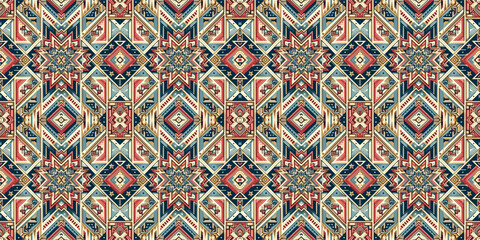 Tribal abstract seamless pattern