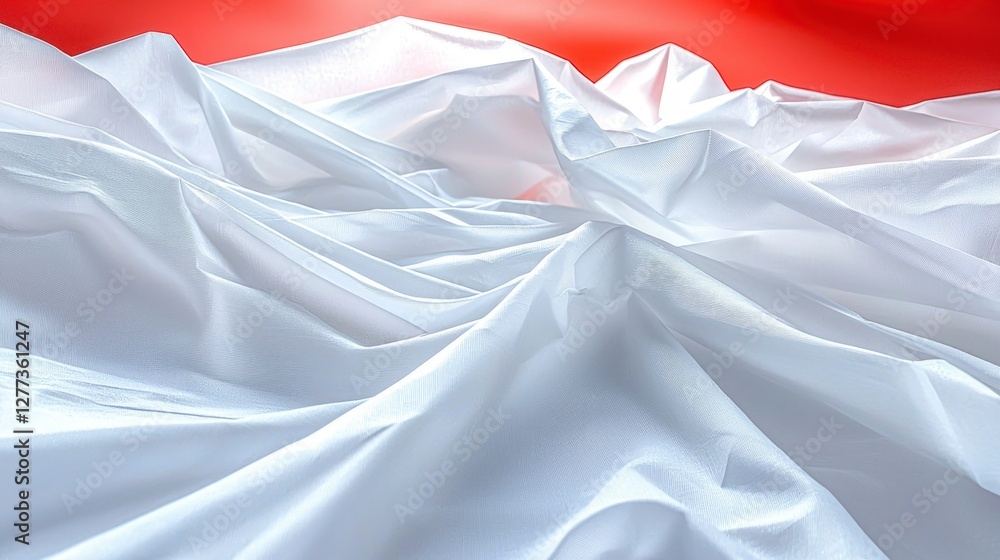 Poster white draped fabric texture smooth elegant flowing soft abstract background