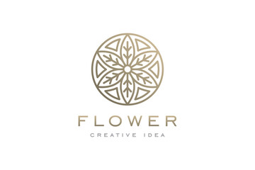 Creative Flower Logo Design Template