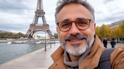 Couple embraces joy at Eiffel Tower, capturing unforgettable moments in Paris