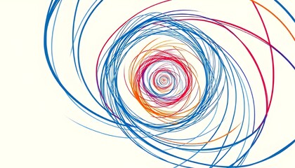world tuberculosis day a spiral pattern made of colored lines, symbolizing the complexity and long journey in TB treatment