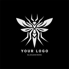 Obraz premium A sleek, cyber-inspired hornet logo with sharp, geometric lines. Perfect for gaming teams, tech brands, and futuristic branding. Symbolizes speed, power, precision, and innovation.