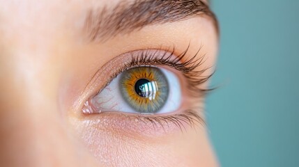 Obraz premium Closeup of an expressive eye revealing stories of a long life