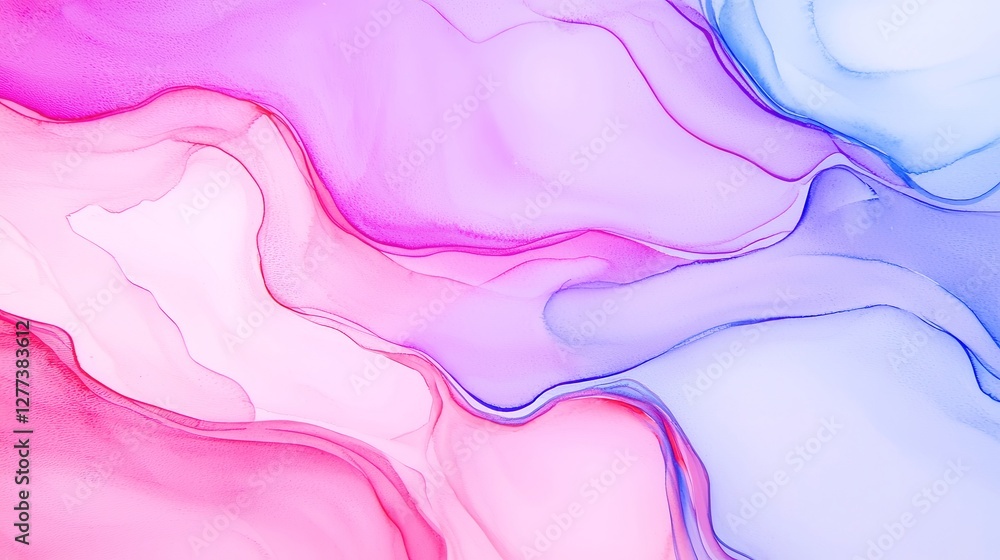 Poster vibrant fluid art, an enchanting array of swirling colors and shapes, this watercolor masterpiece ca
