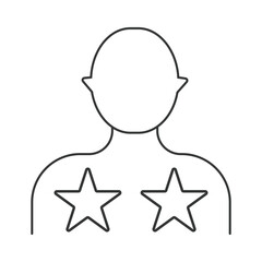 Customer review user feedback icon vector.