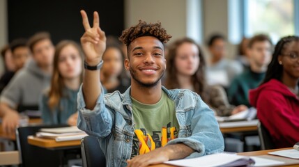 Engaged students participate actively in a dynamic classroom setting