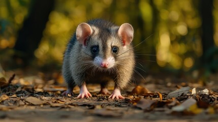 A small rodent with large ears and whiskers