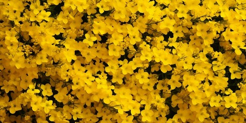  Wall of bright yellow flowers background 