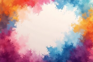 Vibrant Watercolor Abstract Art Background Design