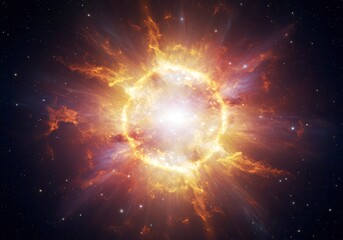 Spectacular Supernova Explosion Illustrated in Colorful Artwork