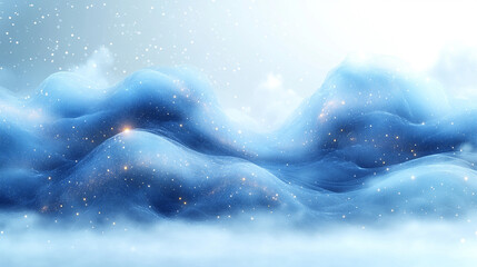 Fototapeta premium A light blue abstract background with a soft glowing effect symbolizes clarity, innovation, and tranquility Perfect for digital technology and medical science themes conveying progress and modernity