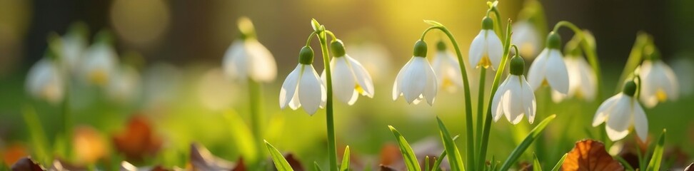 Obraz premium Fritillaria meleagris flowers white and yellow, fungi, autumn, white