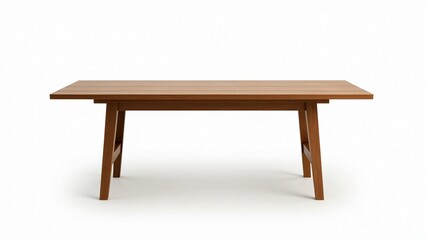 Fototapeta premium wooden table isolated on white background