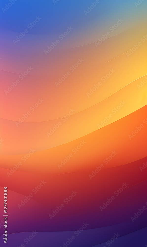 Poster abstract background with orange gradient. abstract background with lines. blurry orange and purple b