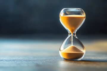 Hourglass Sand Time Passing Concept
