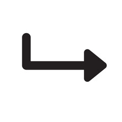 Arrow bent left icon
