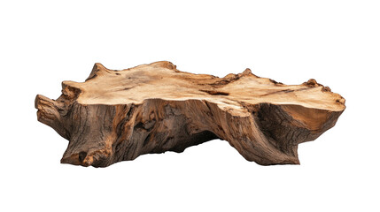 Obraz premium A large piece of wood with a rough texture and a few cracks