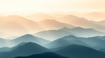 Obraz premium view of soft gradients blending seamlessly