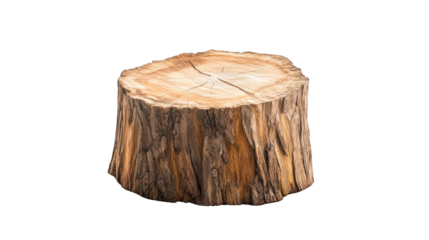 A large log is cut into six pieces