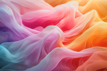 Fototapeta premium Abstract background featuring colorful waves in various shades creating a dynamic visual effect
