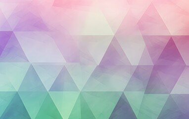 Fototapeta premium Pastel colors with a pink triangle background. abstract background with triangles, Abstract geometric pastel triangles background