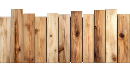 A wooden fence with six boards