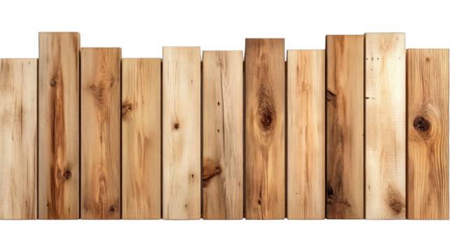 A wooden fence with six boards