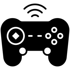 Gaming glyph, mini illustration icon. use for modern concept, print, UI, UX kit, web and app development. Vector EPS 10, related to entertainment, festival, funfair and hobbies.