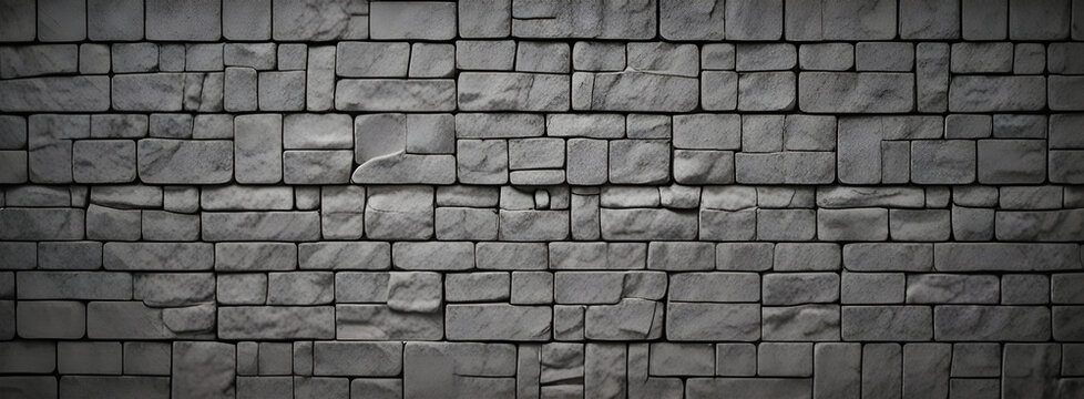 Graue Steinmauer mit verschiedenen Ziegeln
