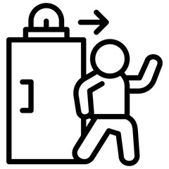 Emergency Exit Icon