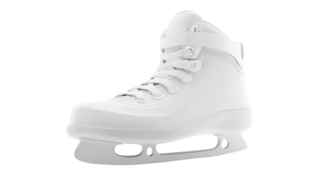pair of ice skates isolated on white background 