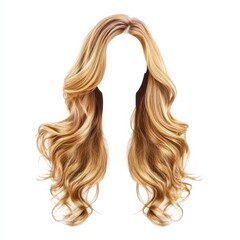 Fototapeta premium Stylish Beach Waves Hair Mockup for Casual Looks and Apparel