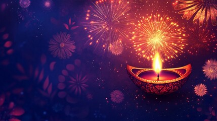 Radiant Diwali Celebration: A Festival of Lights and Fireworks
