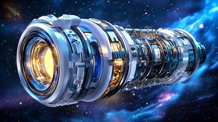 Futuristic Spacecraft Engine, Sci-Fi Design - Sci-Fi & Fantasy