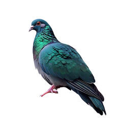 Naklejka premium Detailed studio shot of a pigeon