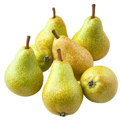 Fresh and Juicy Pears Piled Together, Highlighting Their Unique Textures and Vibrant Colors for Culinary and Health-Focused Imagery