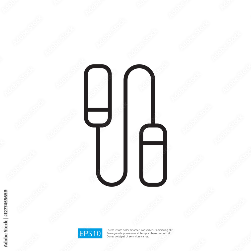 Poster abstract iconic design featuring minimalist line connection in a modern aesthetic for digital and gr